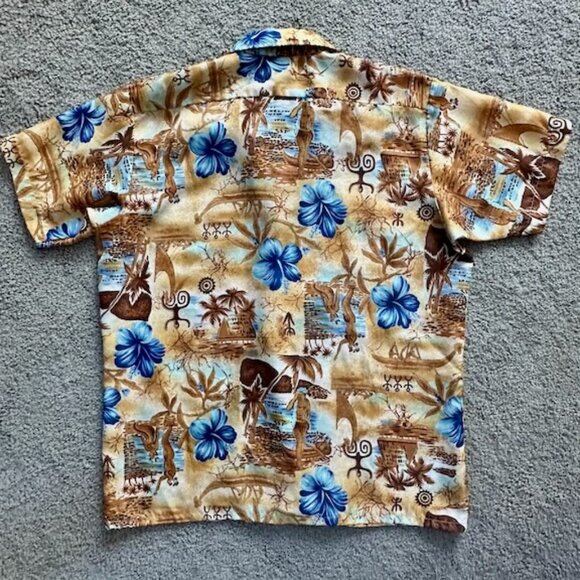 Vintage Waikiki Holiday Shirt - 100% Polyester - Sz. Large - Classic Hawaii - Picture 5 of 5